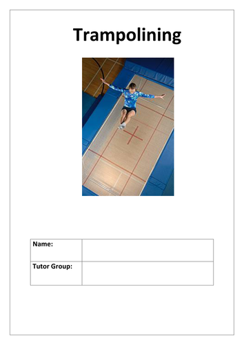 Trampolining Worksheets