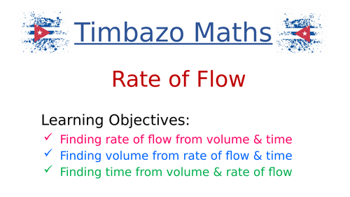 Rate of Flow