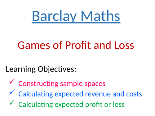 Games of Profit and Loss