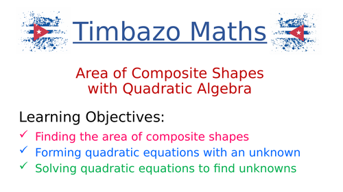 Problems of Area and Algebra (Quadratic)