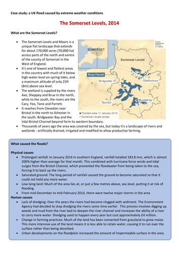 Somerset Levels Flood case study