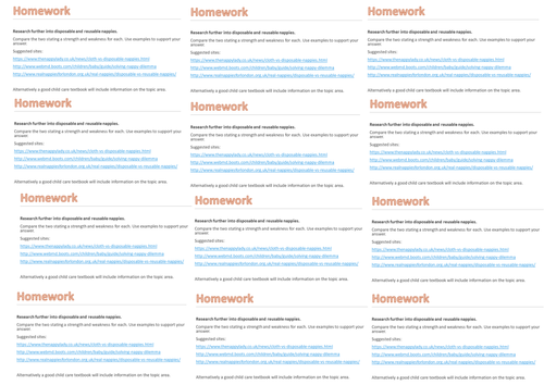 Key equipment to be considerd for babies from birth to 12 months (clothing and footwear) RO19 LO1.1