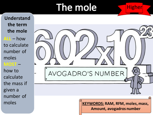 AQA trilogy chemistry - moles - higher only