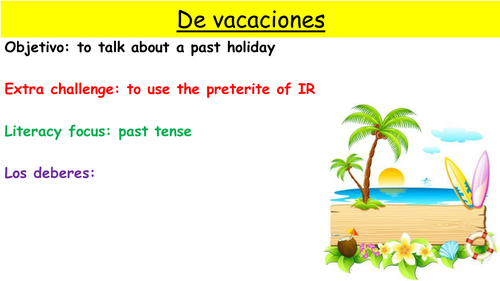Y8 SPANISH VIVA MODULE 1: DE VACACIONES
