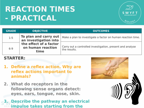 NEW AQA GCSE Trilogy (2016) Biology - Reaction time - Core Practical
