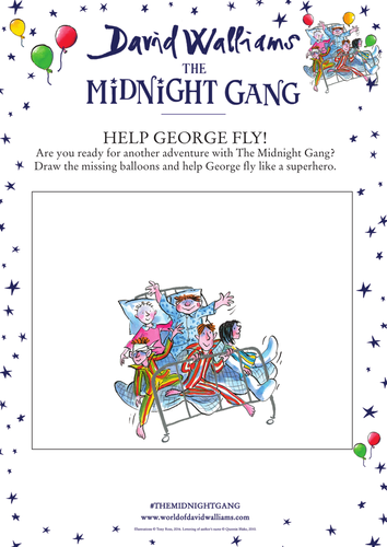 David Walliam's The Midnight Gang - Help George Fly