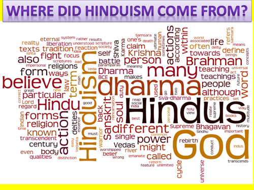 KS3 RE/RS lesson on Hinduism - Introduction to Hinduism - fully resourced