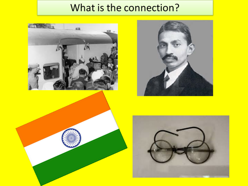 KS3 RE/RS lesson on Hinduism - Gandhi - fully resourced