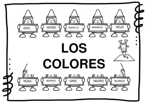 Los Colores - Colours Spanish