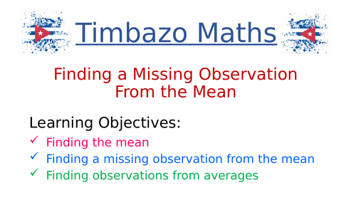Missing Observation from the Mean