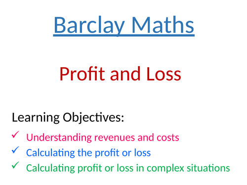 Profit and Loss