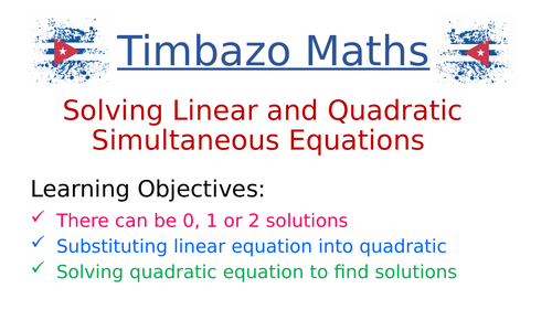 Linear Quadratic Simultaneous Equations