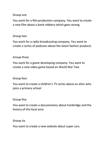 Lesson one - Unit 1 Digital Media Sectors and Audiences