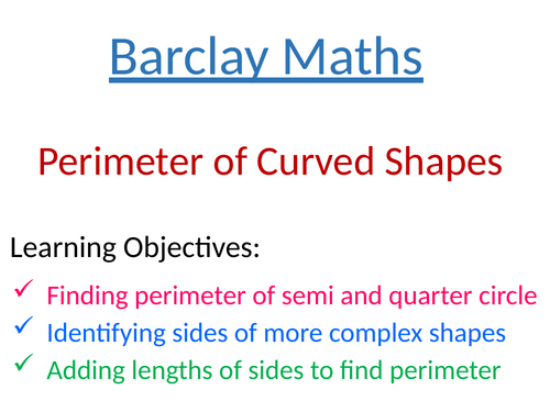 Perimeter of Curved Shapes