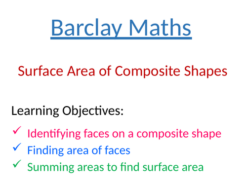 Surface Area of Composite Shapes
