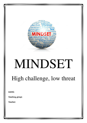 Year 9 Mindset and Resilience booklet (PSHE)
