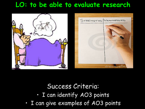 Evaluating Research Studies (GRAVE) Psychology