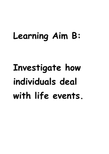 BTEC Level 2 Tech Award Health and Social Care