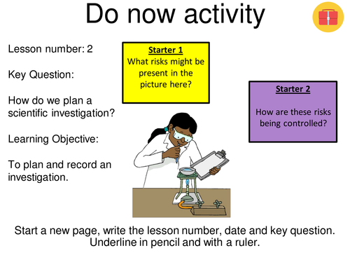 Lesson on scientific investigation