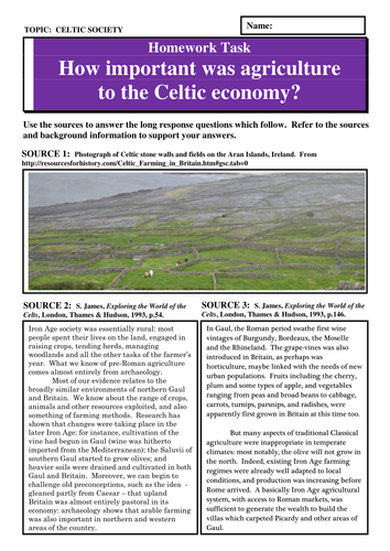 How important was agriculture to the Celtic economy?