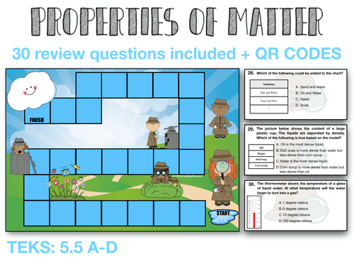 Properties of Matter Review Boardgame
