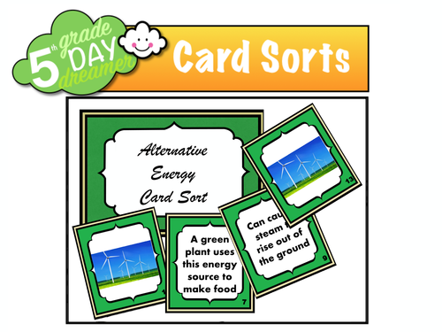 Alternative Energy Card Sort