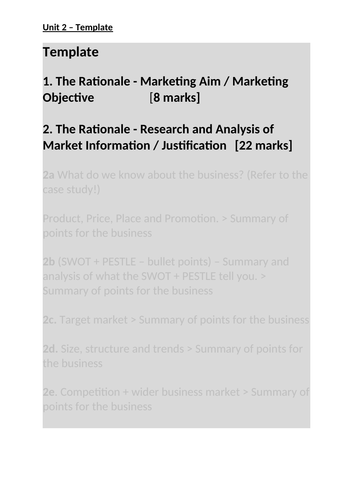 Unit 2 Create a Marketing Campaign Template