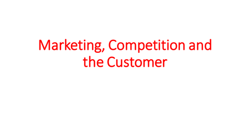 Business Studies – GCSE – Marketing – Consumer Classification, Market Segments, Marketing Strategy