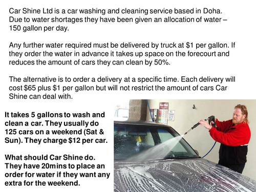 Business Studies – GCSE – Production & Operations Management – Production of Goods and Service