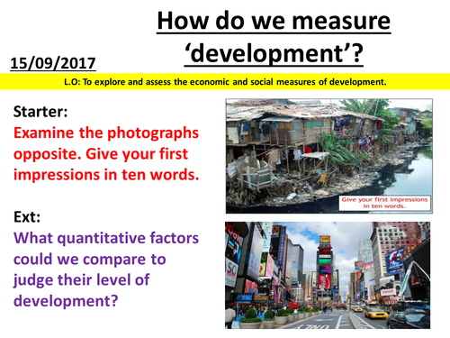 Dynamic Development - Measuring Development