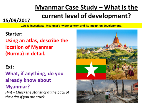 Dynamic Development - Myanmar Case Study - Part 1
