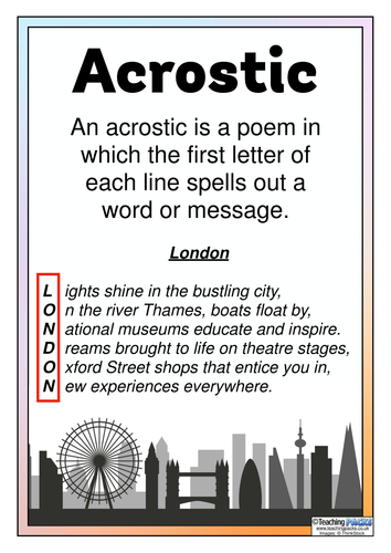Types of Poems - Classroom Display Posters