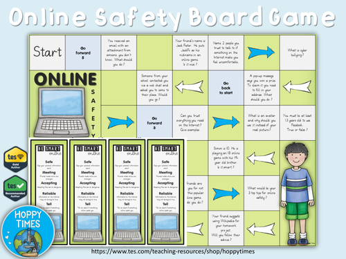 Online Safety / E-Safety Board Game + Bonus