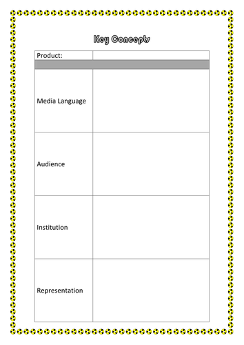 Introduction to GCSE Media Language Scheme of Work