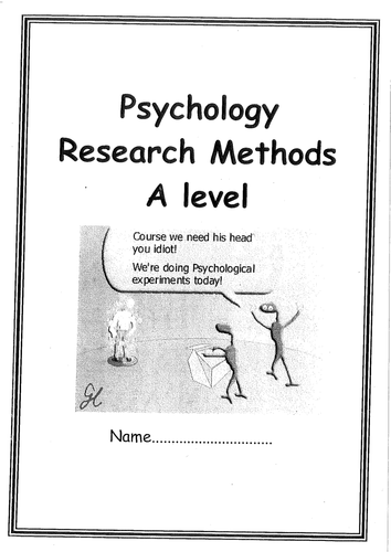 Psychology - Research Methods - Student Workbook
