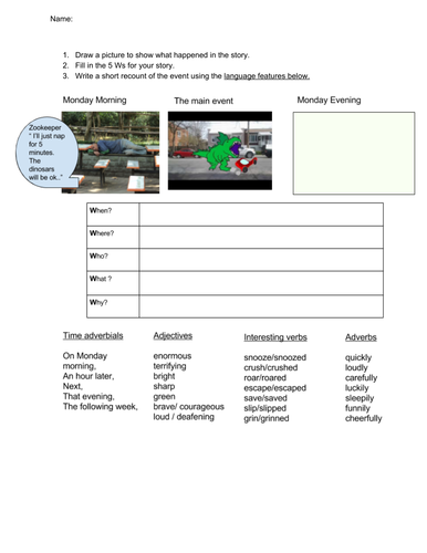 KS2/KS3 Storyboard planners and vocabulary sheets( differentiated)