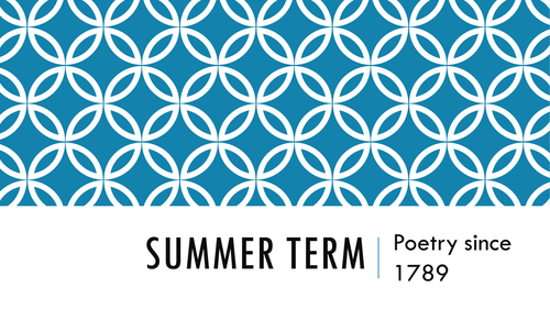 Conflict Cluster Poetry PowerPoint