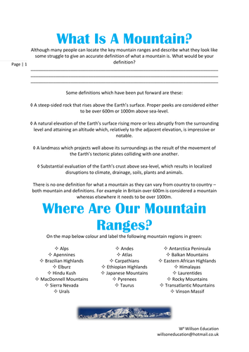 What Is A Mountain And How Are they Formed?