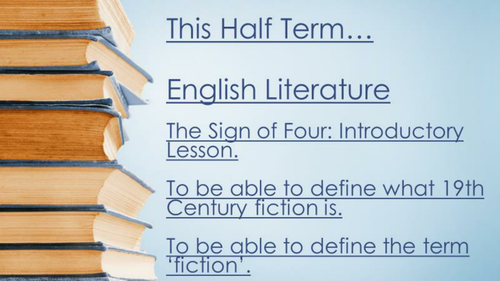 Introduction to 19th century fiction