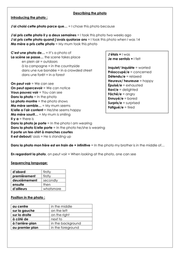 gcse-french-describing-a-photo-key-vocabulary-and-structures-for-photo