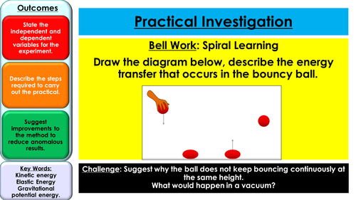 Bouncy Ball Practical - KS3