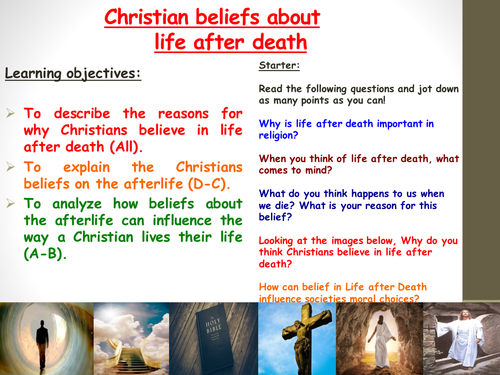 Christian and Islamic views on life after death (2 full lessons)