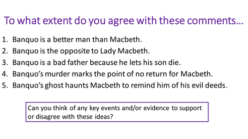 Macbeth: Revising the Main Characters