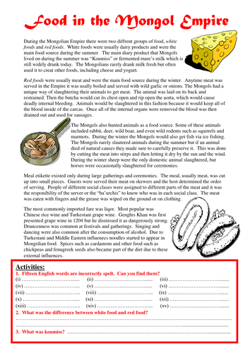 Food in the Mongol Empire
