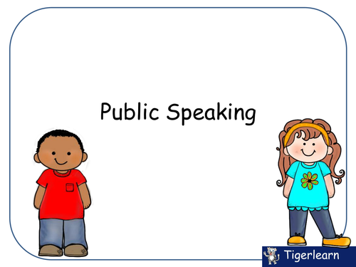public speaking for kids cartoon