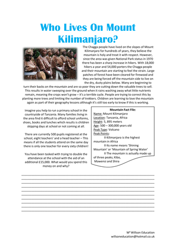 Who Lives On Mount Kilimanjaro?