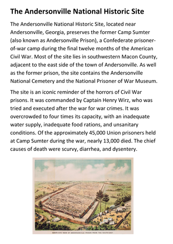 Andersonville National Historic Site Handout