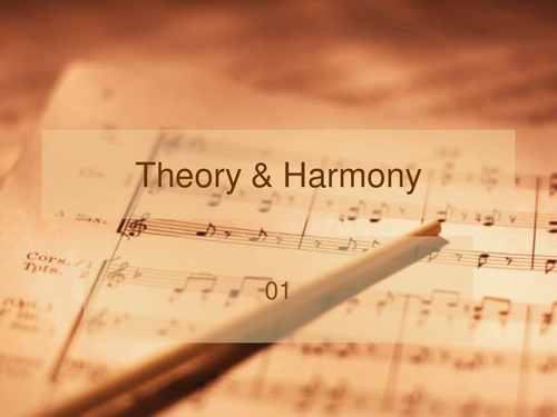 Music Theory & Harmony 1 - introduction to basic principles