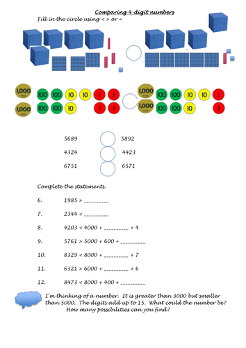comparing-4-digit-numbers-year-4-teaching-resources