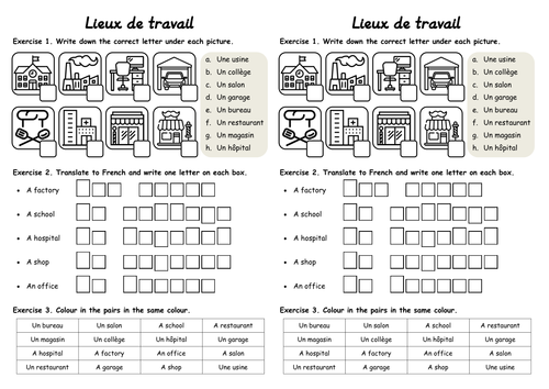 Teaching Colours Exercises<br/>